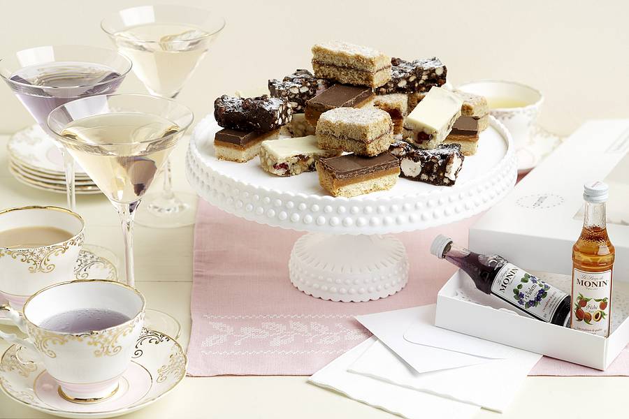 afternoon tea cake and cocktails gift by crumb